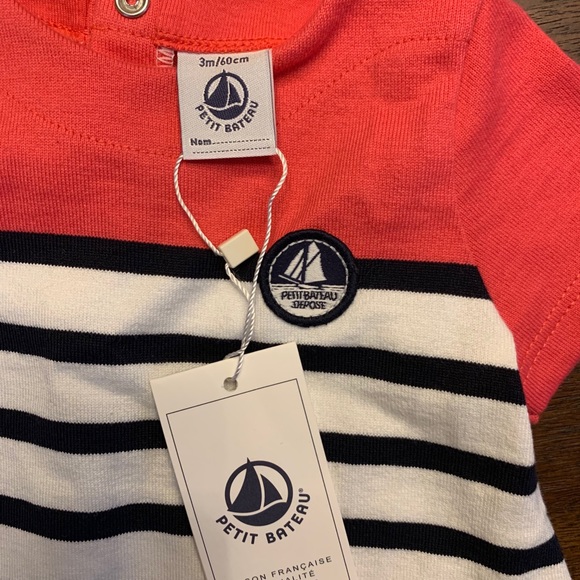 *NEW W/ TAGS* Petit Bateau baby dress (3M) - Picture 3 of 4